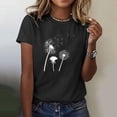thumbnail image 3 of Blusas de Manga Corta para las Mujeres Divertida Impresión Cuello Redondo Camiseta Vintage, Blusas de Primavera para las Mujeres, 3 of 5