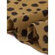 thumbnail image 5 of Blusa de trabajo casual para mujeres de talla grande GRACE & GRANDEUR con cuello en V y mangas largas, estampado de lunares, 2024, 1X, marrón, 5 of 6