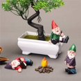 thumbnail image 2 of Estatuas de gnomos de jardín, interesantes elfos al aire libre, artesanías de resina, 4 piezas, jardín de hadas en miniatura, decoraciones para césped (BX4), 2 of 5