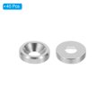 thumbnail image 3 of Unique Bargains M3 Finish Countersunk Washer, 40Pcs Aluminum Alloy Flat Cup Head Screw Gasket for Mechanical Parts Silver Tone, 3 of 5