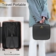 thumbnail image 3 of Relavel Makeup Travel Case Bag,Professional Makeup Artist Train Case with Brush organizer,Large Capacity Cosmetic Bag with Zipper Pocket and Adjustable Compartment（Small）, 3 of 7