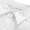 thumbnail image 6 of Duoif Womens Dresses, Shirt Dress Collar Top, V-Neck Long Sleeve Dresses for Women White L, 6 of 9