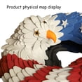 thumbnail image 6 of EFINNY 15" American Eagle Patriotic Wreath, Burlap, 6 of 6