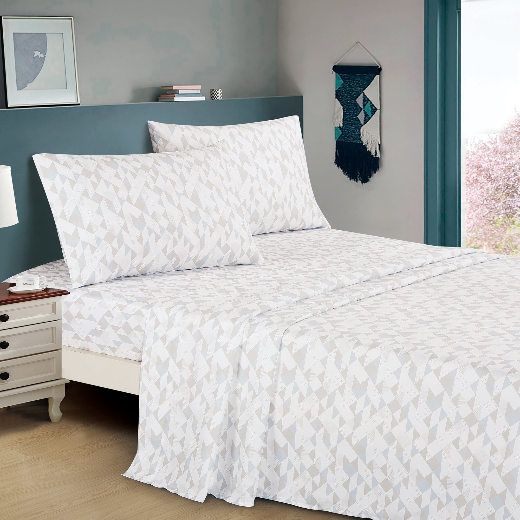 EvJK 7-Piece Comforter Set – Warm & Cozy Polyester, Plush & Cozy, Reversible, Decorative Bedding Set – Twin