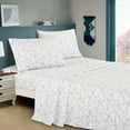 thumbnail image 2 of Triangle Twin Comforter Set with Sheets - 7-Piece Blue Bed in a Bag Set, 2 of 7