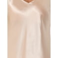 thumbnail image 5 of CURVOSPORT Women's Satin Cami Dress Spaghetti Straps V Neck Elegant Maxi Slip Dresses M Champagne, 5 of 6
