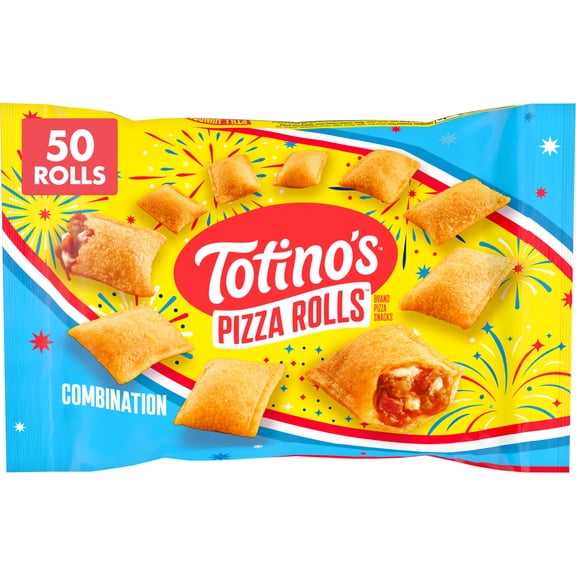 Totino's Combination Pizza Rolls Snacks, 50 Rolls (Frozen)
