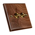 thumbnail image 4 of GUOOL Lighting Switch Plate Premium Wooden Outlet Panel for Living Room Kitchen Hotel Two Levers, 4 of 9