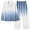 Blue, variant on Kaemgyyd Pajamas for Women Set 2 Piece Outfit Stripe Lounge Pj Sets Long Sleeve Button down Shirt and Wide Leg Pants Sleepwear