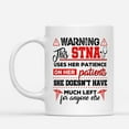 thumbnail image 2 of Custom Mugs This STNA Nurse Uses Her Patience on Her Patients Sarcastic Nurses Gifts Father's Day Santa Christmas Presents Ceramic Coffee 11oz 15oz Mug, 2 of 7