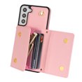 thumbnail image 6 of Nalacover Case for Samsung Galaxy S21 FE, Crossbody Wallet Case with Card Slots Holder, PU Leather Lanyard Shoulder Strap Purse Cover with Kickstand Shockproof Case, Pink, 6 of 10