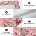 thumbnail image 5 of Boho Pink Floral Outdoor Rug 5x8 Ft, Non Slip Washable Area Rug, Farmhouse Botanical Vintage Paisley Flower Patio Rugs Carpet Runner, Large Floor Mat for Indoor/Outdoor Deck Porch Camping, 5 of 8