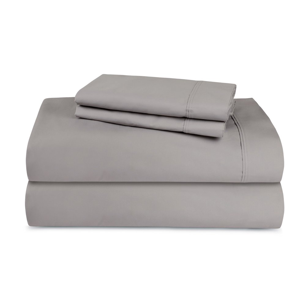 TRIDENT Queen 300 Thread Count Sheet Set, 100 Cotton, Percale Weave