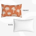 thumbnail image 6 of Palm Tree Pillow Covers 12x20 Inch Set of 2 Vintage Tropical Throw Pillow Covers Summer Outdoor Decorative Cushion Cover Burnt Orange Square Pillowcase for Sofa Couch Indoors Outdoors Decor, 6 of 8