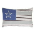 thumbnail image 3 of VHC Brands Celebration Farmhouse Throw Pillow, Patchwork Flag, Red Creme Blue, 14x22, 3 of 3