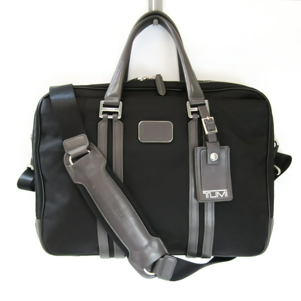 Authenticated Tumi JARVIS Limited Model 68408DGRYE Men's Nylon,Leather Briefcase,Shoulder Bag Black,Dark Gray - Walmart.com
