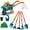 Green, variant on OUTGOO Kids Gardening Tools Set, 10pcs Kids Gardening Tools with Wheelbarrow, Shovel, Rake, Leaf Rake, Outdoor Toddler Toys Yard Digging Weed Pretend Toys for Boys Girls Age 3+