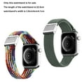 thumbnail image 2 of Correa de reloj compatible con Apple Watch, hebilla ajustable, correa trenzada elástica para 38/40/41 mm, 2 unidades, 2 of 5