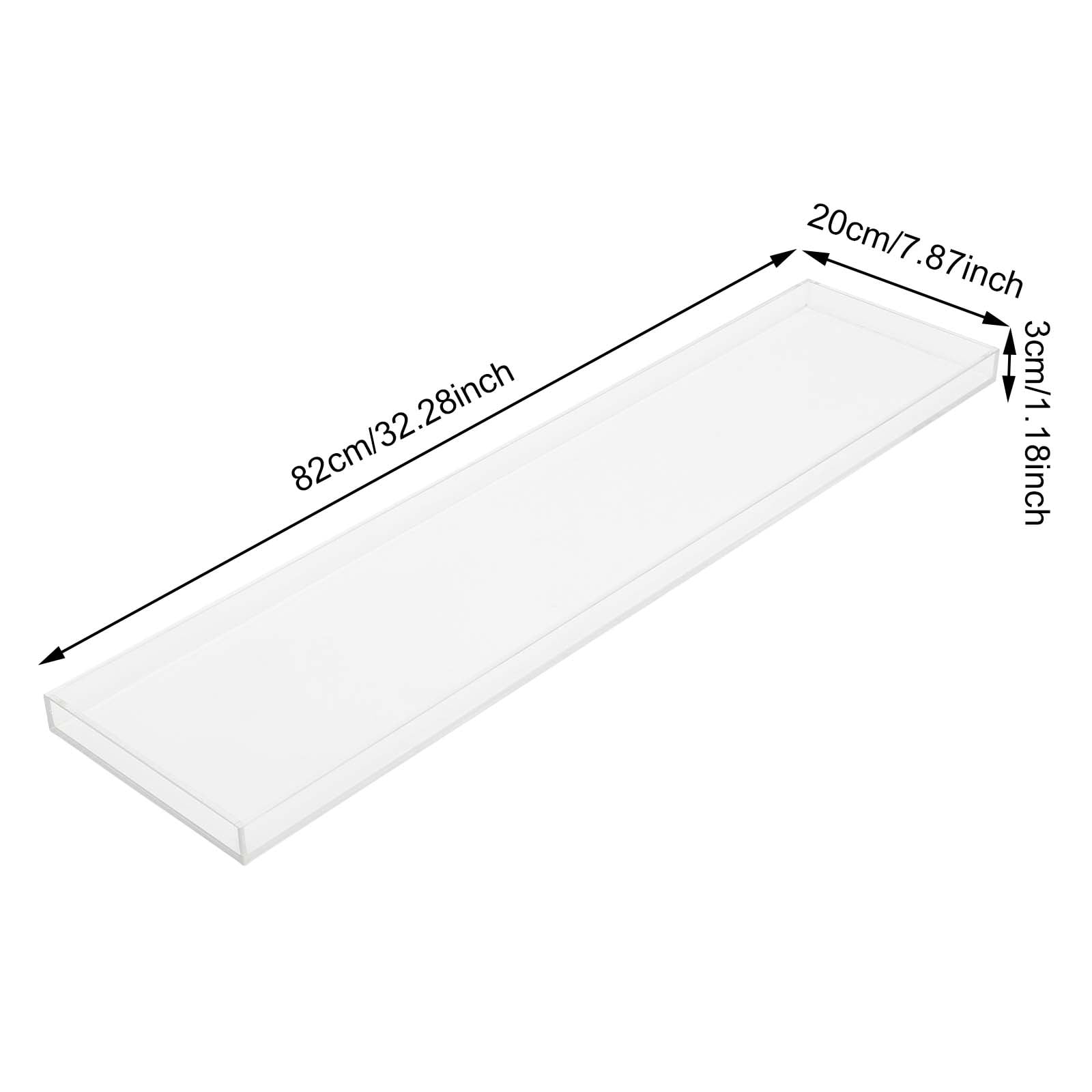 Bathtub Tray Caddy Acrylic Clear Bath Tray, Wine Glass Book Holder Bath Tub Table Caddy for Home Bathrooms Organizer Shelf Luxury Most Baths