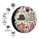 thumbnail image 4 of Fotbe Vintage Coffee Funda de Llanta de Repuesto con Estampado, Engrosada, Ajuste Universal para Jeep, Remolque, RV, SUV, Camión-17 inch, 4 of 6