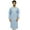 Sky Blue, variant on Atasi Men's Classic Blue Kurta Long Cotton Shirt Ethnic Casual Wear-Small