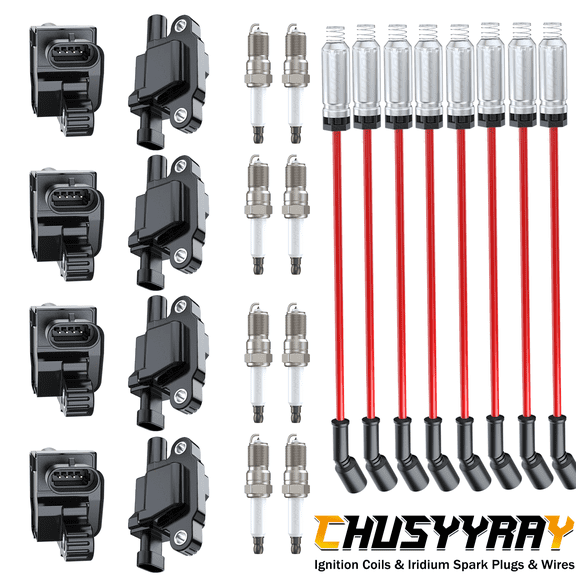 8 Ignition Coil Iridium Spark Plug Wire For 2010-2015 Chevrolet Camaro 6.2L