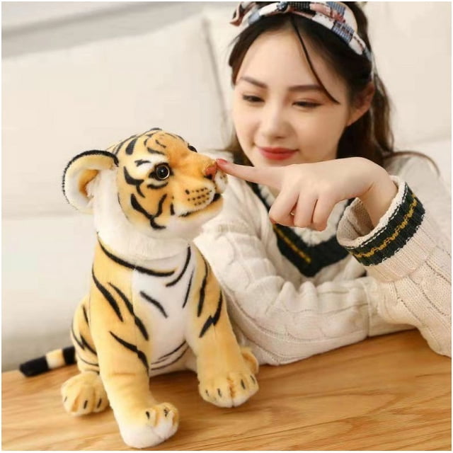 Una cosa Peluche de tigre de imitación amarillo de 28 cm Regalos vacaciones