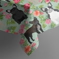 thumbnail image 5 of Cute Bulldog Dog and Flower Florals Square Tablecloth,Waterproof Square Table Cover,Wipeable Spillproof Washable Table Cover for Home Kitchen Party Decor 60"x60"(152x152cm), 5 of 6