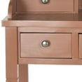 thumbnail image 4 of SAFAVIEH Landon Solid Contemporary 5 Drawer Writing Desk, Henna Brown, 4 of 5