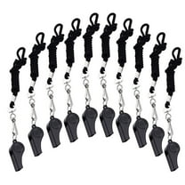 CIMAXIC 10Pcs Durable Plastic Emergency Whistles for Hiking and Sports