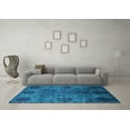 thumbnail image 3 of Ahgly Company Indoor Rectangle Oriental Light Blue Industrial Area Rugs, 2' x 4', 3 of 4