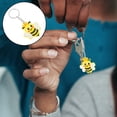 thumbnail image 3 of KAKOWELY 24 llaveros de abeja con diseño de abeja de dibujos animados, para fiestas de cumpleaños infantiles, decoraciones para baby shower., 3 of 5