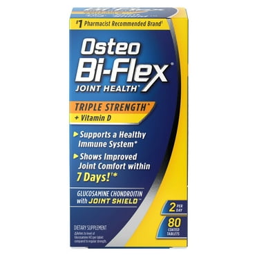 Osteo Bi-Flex Joint Health Dietary Supplement with Vitamin D and Glucosamine Chondroitin MSM, 80 Count