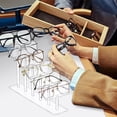 thumbnail image 3 of Pnellth 1 Set Acrylic Glasses Display Stand Multi-tiers Heavy Duty Non-slip Freestanding Desktop Sunglasses Eyeglasses Eyewear Show Holder Rack, 3 of 7