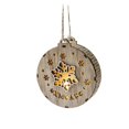 thumbnail image 2 of 2025 CISIL Round Wooden Pendant with Lights Christmas Party Decorations Creative Christmas Tree Hanging Ornaments, 2 of 6