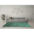 thumbnail image 3 of Ahgly Company Indoor Square Persian Turquoise Blue Traditional Area Rugs, 8' Square, 3 of 4