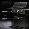 thumbnail image 6 of Monument Grills Mesa 3-Burner Black Propane Gas Grill with Clear View Lid and LED Controls, 6 of 23