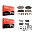 thumbnail image 1 of Positive Plus Front Rear Semi-Metallic Brake Pads Kit for Car Honda Accord Acura CSX KPF-100449, 1 of 8