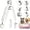 White, variant on 2-in-1    &   Clippers Trimmers for Large Medium Small Dogs Cats Pets Claw Trimmer with LED Lights (White)