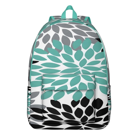 Vintage Boho Chic College Backpack for Girls, Lightweight Travel Laptop Bag with Multi Compartments, Earthy Aesthetic Style