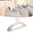 thumbnail image 2 of Clothes Hangers 5 Pcs Plastic Hangers Saving Coat Hanger With Shoulder, 2 of 9