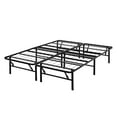 thumbnail image 4 of Mainstays King 14" High Profile Foldable Steel Platform Bed Frame with Storage Space Under Frame, No Box Spring Required, Black, 4 of 17
