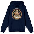 thumbnail image 4 of Stranger Things Jim Hopper Vector Art Morning Coffee & Contemplation Men's Navy Blue Graphic Hoodie-Medium, 4 of 5