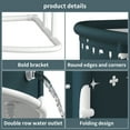 thumbnail image 5 of Trendix Bathtub Portable Fan-shaped Foldable Bathtub for Kids, Adult Large Collapsible Bath Tub, Freestanding Surround Shower Tub, Green, 5 of 9