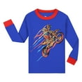 thumbnail image 3 of WIBACKER Kids Boys Motorcyclist 2 Piece Pajamas Set 100% Cotton Pjs for Toddler, 3 of 13