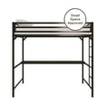 thumbnail image 6 of DHP Miles Metal Full Loft Bed with Desk, Black, 6 of 10