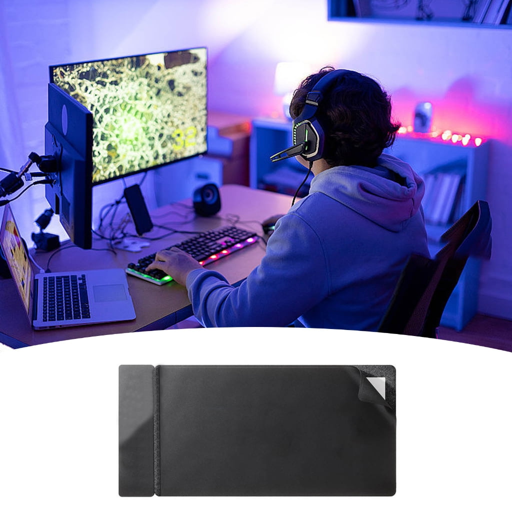 Yammee Magnetic Gaming Mouse Pad with 15W Wireless Charging Mousepad Nonslip Mouse Mat Replacement for Gaming Desk PC Office