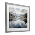 thumbnail image 2 of Stupell Industries Coastal Nature's Reflection on Mountain Lake Gray Framed Print Under Glass, 16 x 13, by Franklyn Gregory, 2 of 8
