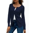 thumbnail image 3 of a.Jesdani Womens Cardigans Lightweight Soft Knit Crewneck Cardigan Sweater S-2XL, 3 of 9