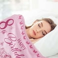 thumbnail image 6 of Birthday Gifts for 18 Year Old Girls, 18th Birthday Decorations for Girls, Best 18th Gift Ideas Throw Blankets for Daughter Niece Sister Friends(Size:50" X 60"), 6 of 6